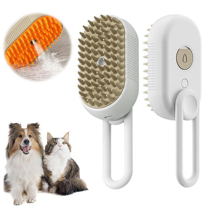 Cat Steam Brush, 2025 New Pet Steam Grooming Comb, 3 in 1 Cat Steam Brush, Suitable for Cats and Dogs Pet Steam Brush