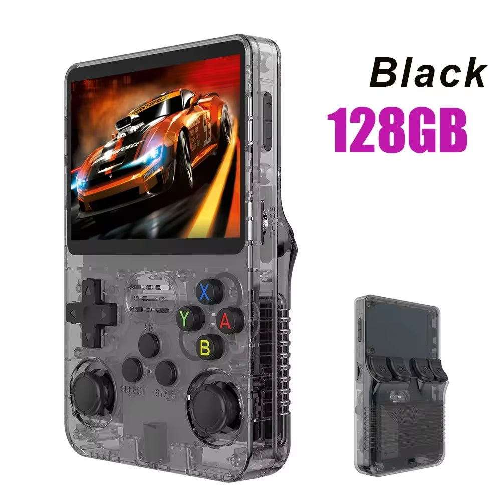 Ultimate Retro Handheld Game Console - Portable 3.5" IPS Screen with 64GB/128GB Games - The Perfect Gift for Kids!