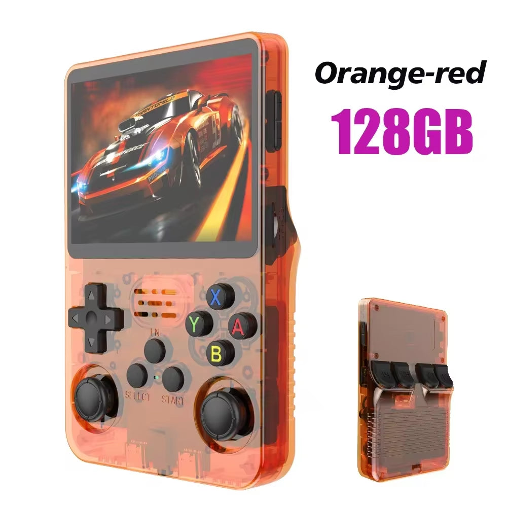 Ultimate Retro Handheld Game Console - Portable 3.5" IPS Screen with 64GB/128GB Games - The Perfect Gift for Kids!