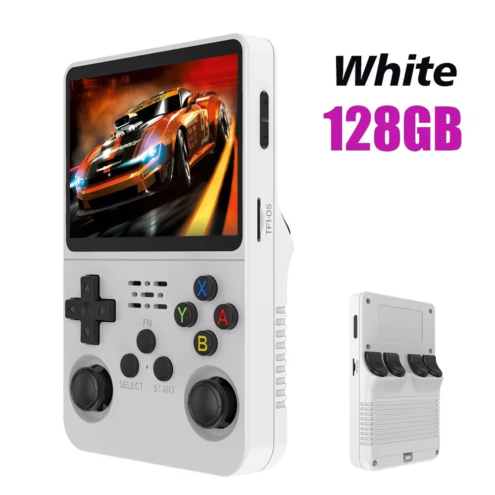 Ultimate Retro Handheld Game Console - Portable 3.5" IPS Screen with 64GB/128GB Games - The Perfect Gift for Kids!