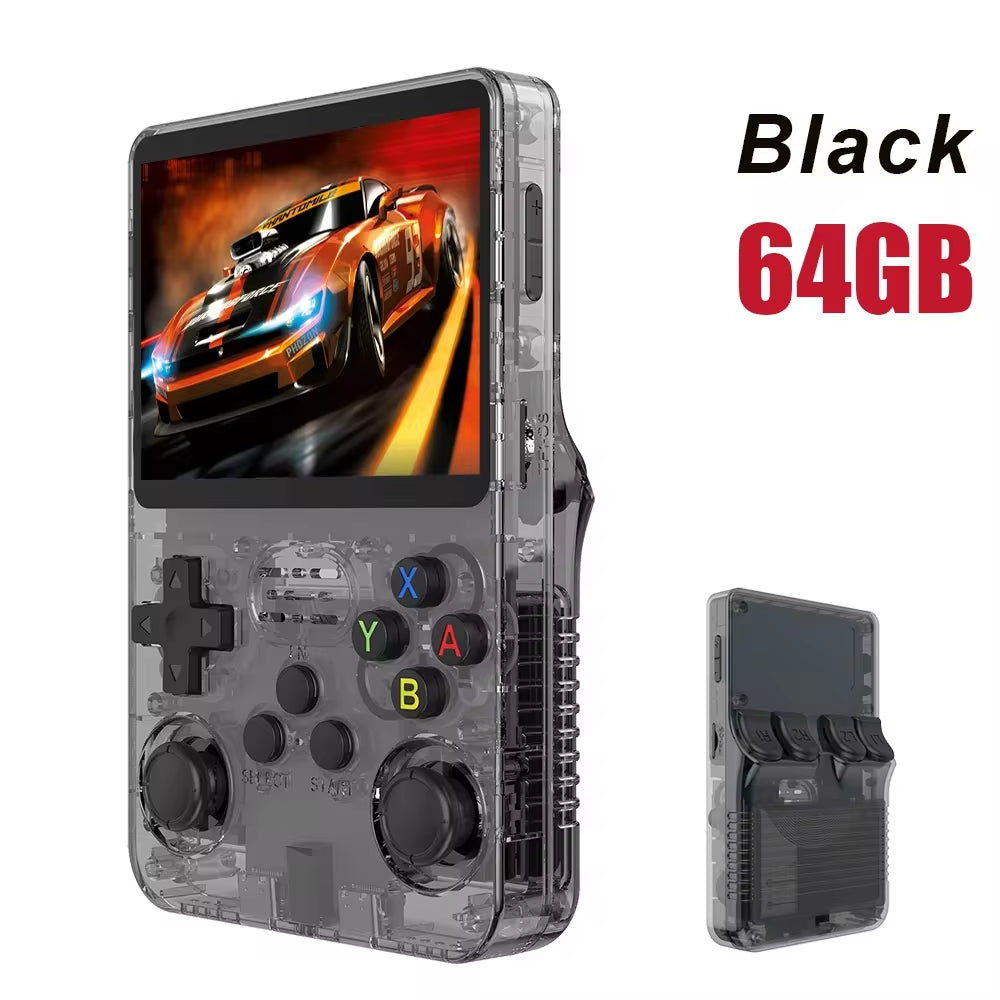 Ultimate Retro Handheld Game Console - Portable 3.5" IPS Screen with 64GB/128GB Games - The Perfect Gift for Kids!