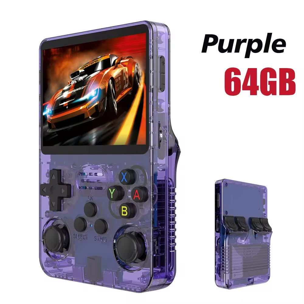 Ultimate Retro Handheld Game Console - Portable 3.5" IPS Screen with 64GB/128GB Games - The Perfect Gift for Kids!