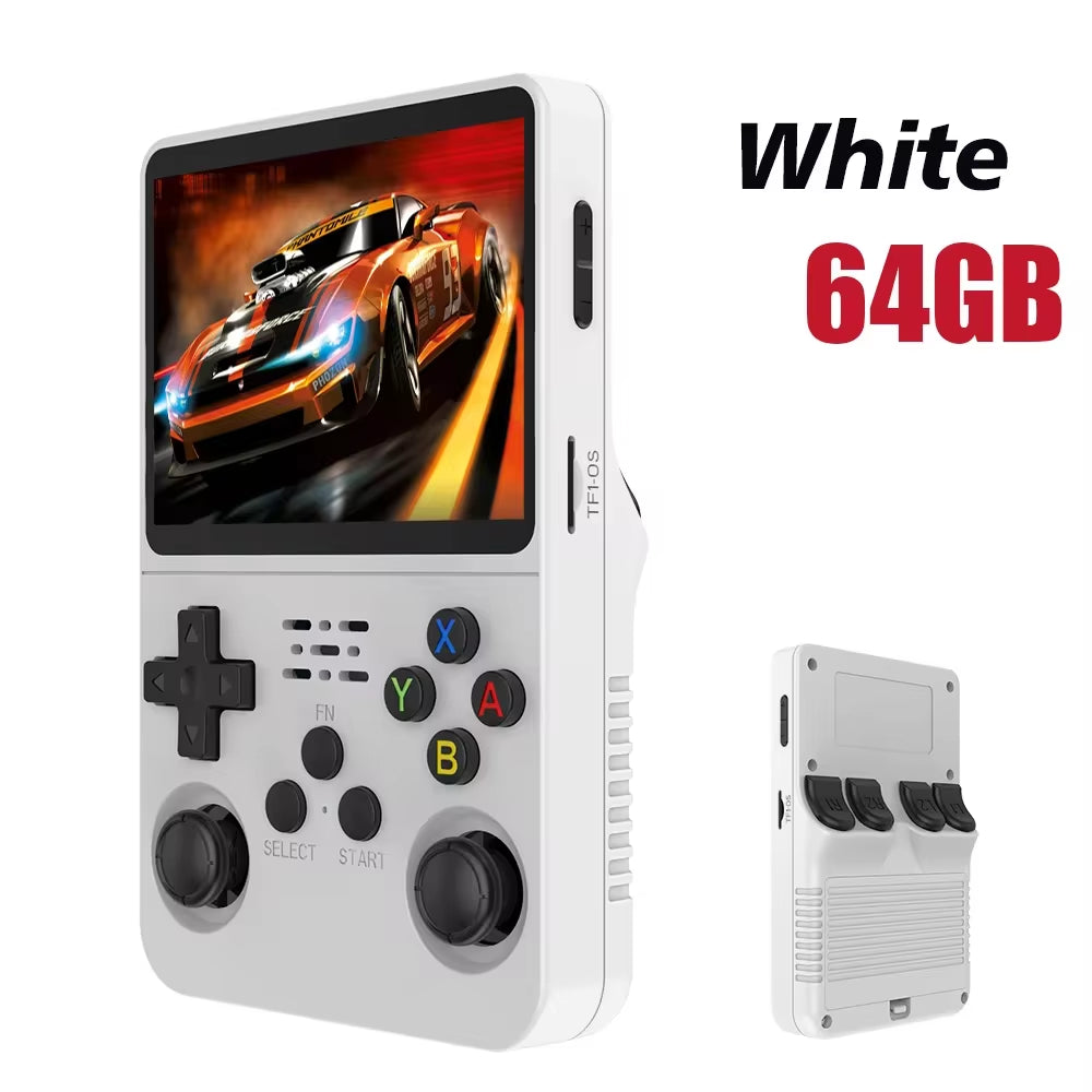 Ultimate Retro Handheld Game Console - Portable 3.5" IPS Screen with 64GB/128GB Games - The Perfect Gift for Kids!