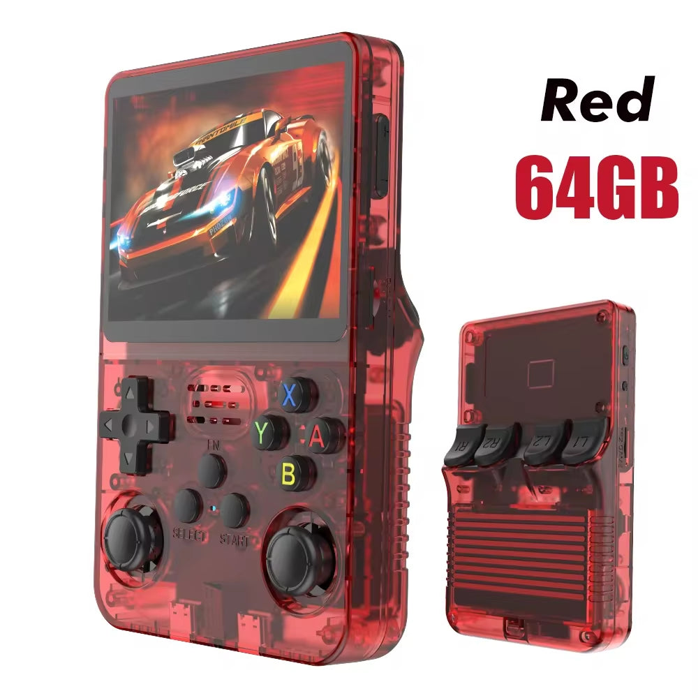 Ultimate Retro Handheld Game Console - Portable 3.5" IPS Screen with 64GB/128GB Games - The Perfect Gift for Kids!