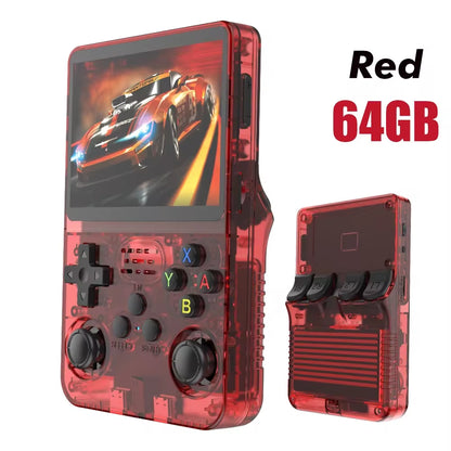 Ultimate Retro Handheld Game Console - Portable 3.5" IPS Screen with 64GB/128GB Games - The Perfect Gift for Kids!