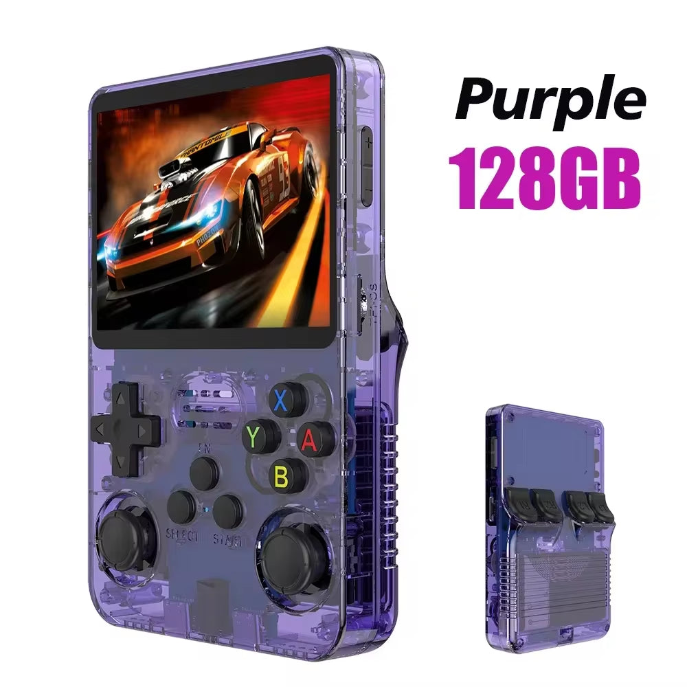 Ultimate Retro Handheld Game Console - Portable 3.5" IPS Screen with 64GB/128GB Games - The Perfect Gift for Kids!