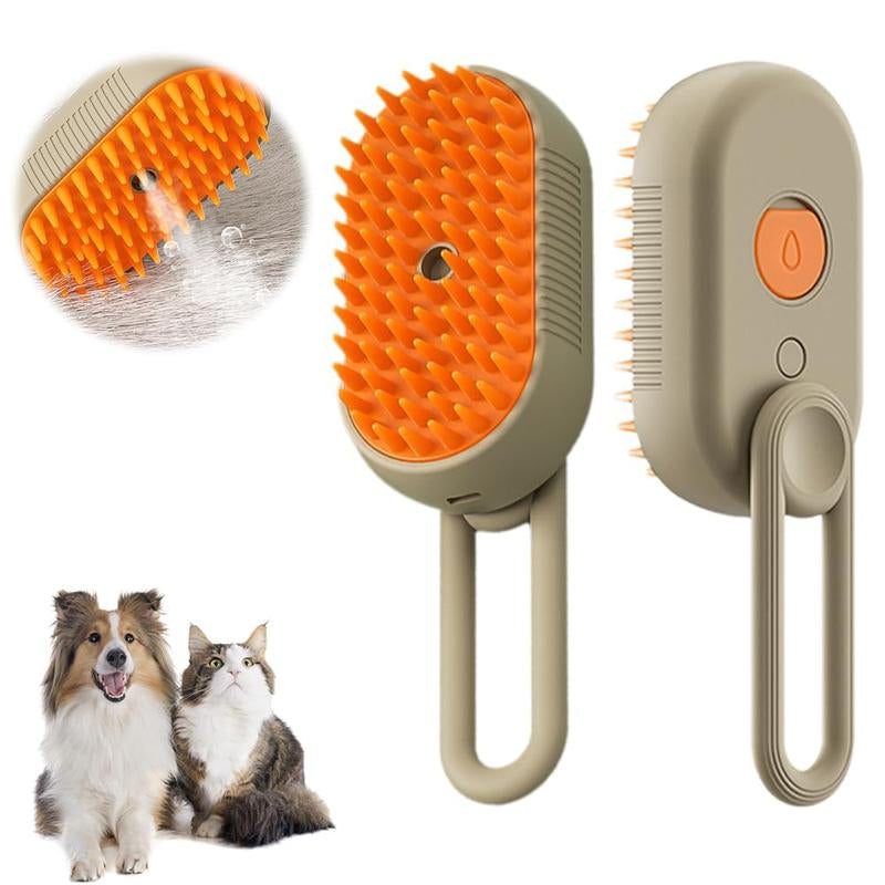 Cat Steam Brush, 2025 New Pet Steam Grooming Comb, 3 in 1 Cat Steam Brush, Suitable for Cats and Dogs Pet Steam Brush